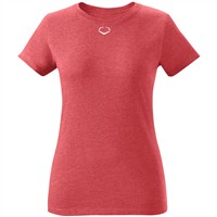 Evoshield Women's Blended Softball T-Shirt, Scarlet
