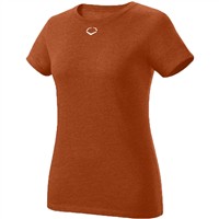 Evoshield Women's Blended Softball T-Shirt, Burnt Orange