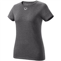Evoshield Women's Blended Softball T-Shirt, Charcoal