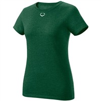 Evoshield Women's Blended Softball T-Shirt, Dark Green