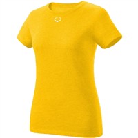 Evoshield Women's Blended Softball T-Shirt, Gold
