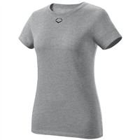 Evoshield Women's Blended Softball T-Shirt, Grey