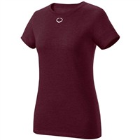 Evoshield Women's Blended Softball T-Shirt, Maroon