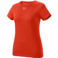 Evoshield Women's Blended Softball T-Shirt, Orange