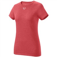 Evoshield Women's Blended Softball T-Shirt, Scarlet