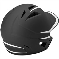 Champro HX Legend Plus Batting Helmet w/Universal Jaw Guard, Black/White