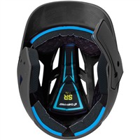 Champro HX Legend Plus Batting Helmet w/Universal Jaw Guard, Grey/Black