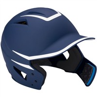 Champro HX Legend Plus Batting Helmet w/Universal Jaw Guard, Navy/White