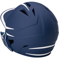 Champro HX Legend Plus Batting Helmet w/Universal Jaw Guard, Navy/White