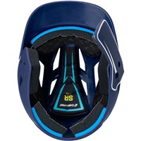 Champro HX Legend Plus Batting Helmet w/Universal Jaw Guard, Navy/White