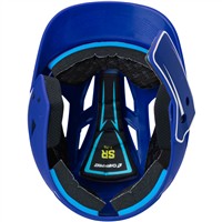 Champro HX Legend Plus Batting Helmet w/Universal Jaw Guard, Royal/White
