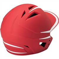 Champro HX Legend Plus Batting Helmet w/Universal Jaw Guard, Scarlet/White
