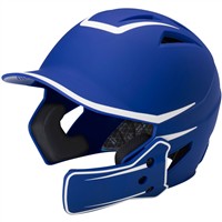Champro HX Legend Plus Batting Helmet w/Universal Jaw Guard, Royal/White