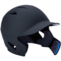 Champro HX Gamer Plus Batting Helmet w/Universal Jaw Guard, Black