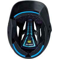 Champro HX Gamer Plus Batting Helmet w/Universal Jaw Guard, Black