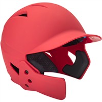 Champro HX Gamer Plus Batting Helmet w/Universal Jaw Guard, Scarlet