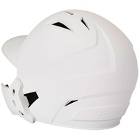 Champro HX Gamer Plus Batting Helmet w/Universal Jaw Guard, White