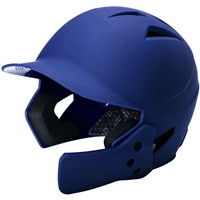 Champro HX Gamer Plus Batting Helmet w/Universal Jaw Guard, Navy