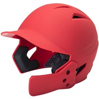 Champro HX Gamer Plus Batting Helmet w/Universal Jaw Guard, Scarlet