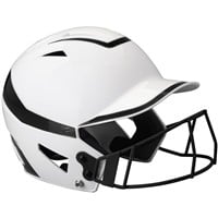 Champro HX Rise Pro Fastpitch Softball Batting Helmet, Black/White