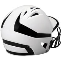 Champro HX Rise Pro Fastpitch Softball Batting Helmet, Black/White