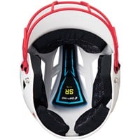 Champro HX Rise Pro Fastpitch Softball Batting Helmet, Scarlet/White