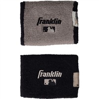 Franklin 4in X-Vent Reversible Wristbands, Black/Grey