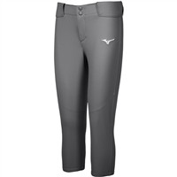 Mizuno Youth Belted Stretch Fastpitch Softball Pant, Charcoal