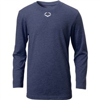 Evoshield Youth Long Sleeve Baseball T-Shirt, Navy