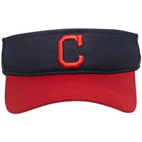 Outdoor Cap Co Team MLB-185 Team Baseball Visor, Cleveland Guardians
