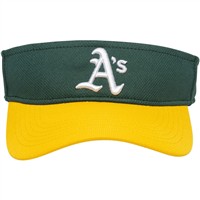 Outdoor Cap Co Team MLB-185 Team Baseball Visor, Oakland Athletics