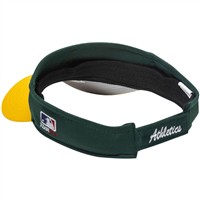 Outdoor Cap Co Team MLB-185 Team Baseball Visor, Oakland Athletics