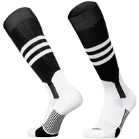 TCK Adult Dugout 2-in-1 Stirrup Look Baseball and Softball Socks, Orange/White