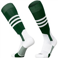 TCK Adult Dugout 2-in-1 Stirrup Look Baseball and Softball Socks, Orange/White