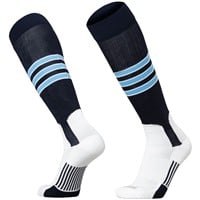 TCK Adult Dugout 2-in-1 Stirrup Look Baseball and Softball Socks, Orange/White