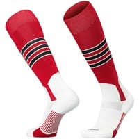 TCK Adult Dugout 2-in-1 Stirrup Look Baseball and Softball Socks, Orange/White