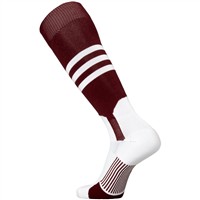 TCK Adult Dugout 2-in-1 Stirrup Look Baseball and Softball Socks, Orange/White