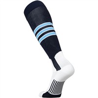 TCK Adult Dugout 2-in-1 Stirrup Look Baseball and Softball Socks, Orange/White