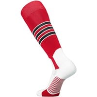 TCK Adult Dugout 2-in-1 Stirrup Look Baseball and Softball Socks, Orange/White