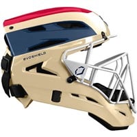 Evoshield PRO-SRZ Catcher's Helmet, Red/White/Blue