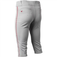 Easton Men's Rival+ Piped Knicker Baseball Pants, Grey/Red