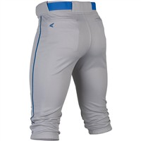 Easton Men's Rival+ Piped Knicker Baseball Pants, Grey/Royal