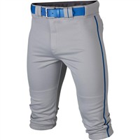 Easton Men's Rival+ Piped Knicker Baseball Pants, Grey/Royal