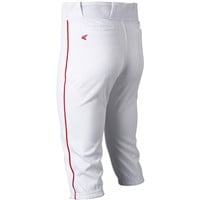 Easton Youth Rival+ Piped Knicker Baseball Pants, White/Red