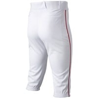 Easton Youth Rival+ Piped Knicker Baseball Pants, White/Red