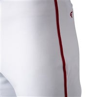 Easton Youth Rival+ Piped Knicker Baseball Pants, White/Red