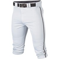 Easton Youth Rival+ Piped Knicker Baseball Pants, White/Black