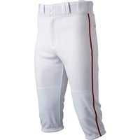 Easton Youth Rival+ Piped Knicker Baseball Pants, White/Red