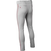 Easton Men's Rival+ Open Bottom Piped Baseball Pants, Grey/Red