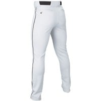 Easton Men's Rival+ Open Bottom Piped Baseball Pants, White/Black